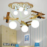 Child Room Cloud Glider LED Semi-Flush Mount Light Image - 6