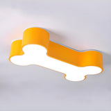 Child Room Creative Dog Bone LED Flush Mount Light Image - 8