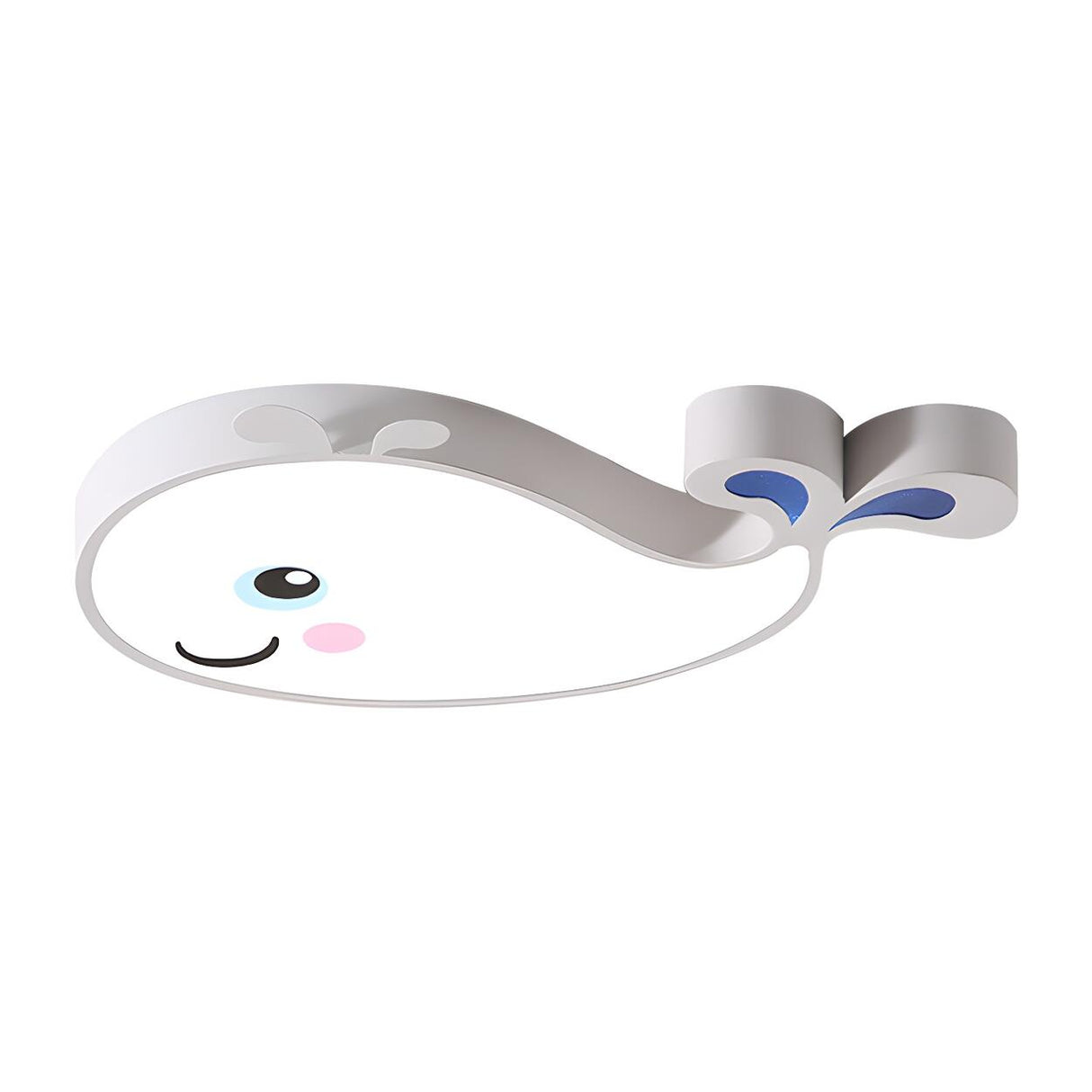 Child Room Lovely Pink Dolphin LED Flush Mount Light Image - 11