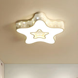 Child Room Pink Star Small Flush Mount Ceiling Light Image - 14