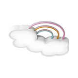 Child Room Rainbow Cloud LED Flush Mount Ceiling Light Image - 9