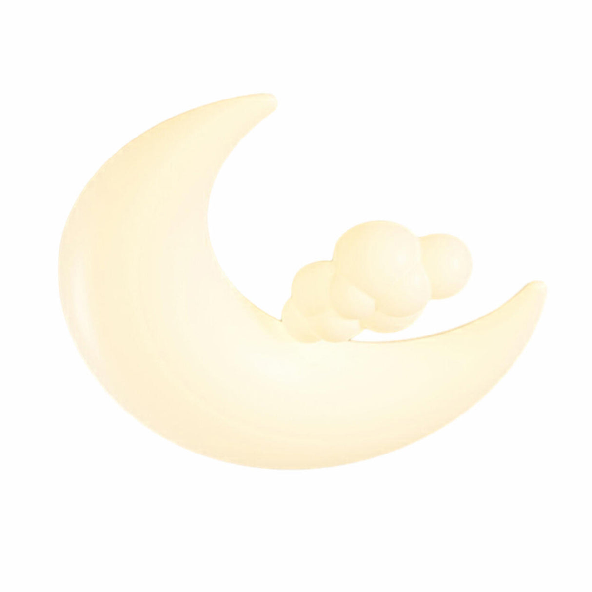 Child Room Resin Moon Star LED Small Flush Mount Light Image - 5