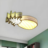 Children Room Cartoon Cow Large LED Flush Mount Light Image - 6