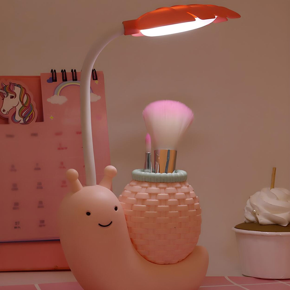 Children's Creative Cartoon Snail Bedside Table Lamp Image - 2