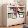 Children's Pastel Closed Wood Drawers Wide Bookshelves Image - 20