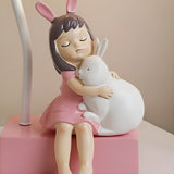 Children's Room Cartoon Girl Pink Decorative Table Lamp Image - 10