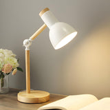 Children's Room Simple Wooden Base Bedroom Table Lamp Image - 1