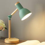 Children's Room Simple Wooden Base Bedroom Table Lamp Image - 2