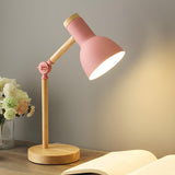 Children's Room Simple Wooden Base Bedroom Table Lamp Image - 4