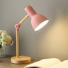 Children's Room Simple Wooden Base Bedroom Table Lamp Image - 4