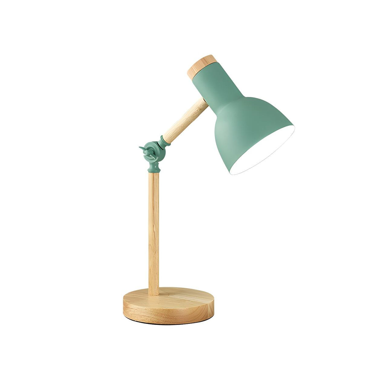 Children's Room Simple Wooden Base Bedroom Table Lamp Image - 5