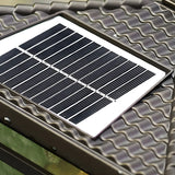 Chinese Black Pavilion Square Outdoor Solar Post Light Image - 9