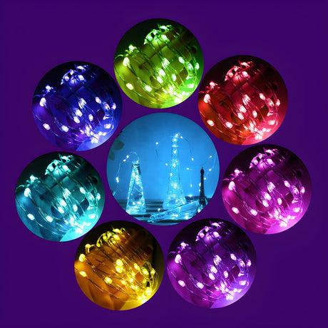 Christmas Bluetooth RGB LED Starry Fairy String Light Image - 2