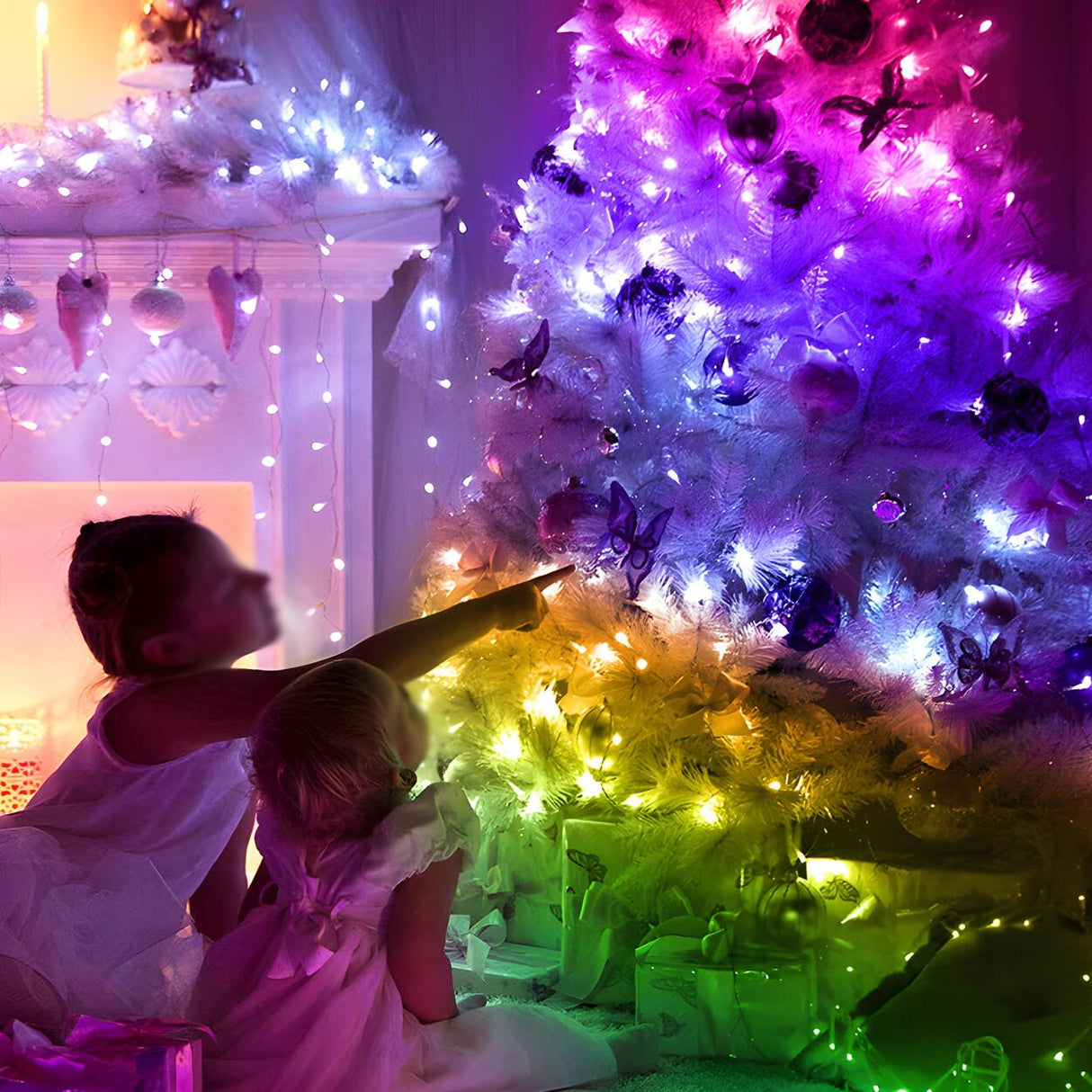 Christmas Bluetooth RGB LED Starry Fairy String Light Image - 3