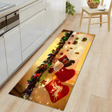 Christmas Print Runner Polyester Multi-Size Area Rug Image - 1