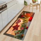 Christmas Print Runner Polyester Multi-Size Area Rug Image - 3