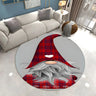 Christmas Round Polyester White Anti-Slip Area Rug Image - 13