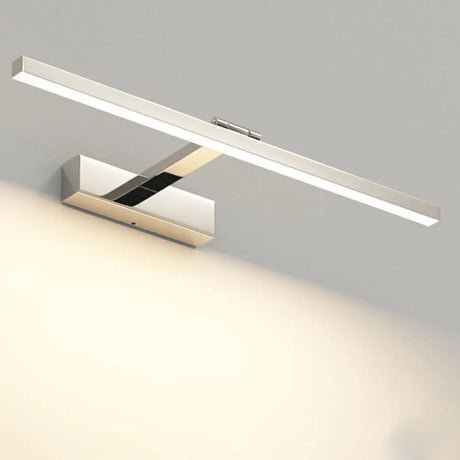 Chrome Finish Modern Linear LED Metal Vanity Sconce Image - 1