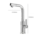 Chrome Gooseneck Swivel Spout Tall Vessel Sink Faucet #size