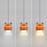 Chrome Layered Cute Frog Pendant Light Kids' Room Image - 11