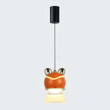 Chrome Layered Cute Frog Pendant Light Kids' Room Image - 5