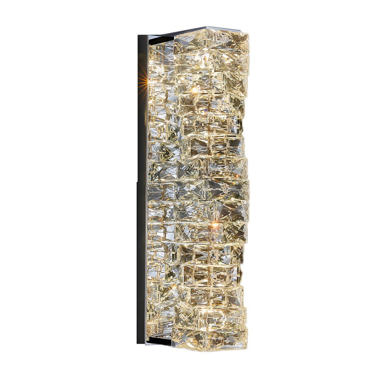 Chrome Luxury Crystal Wall Sconce Lighting Image - 11