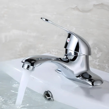 Chrome Metal Low Arc Vessel Sink Faucets with Handle Image - 1