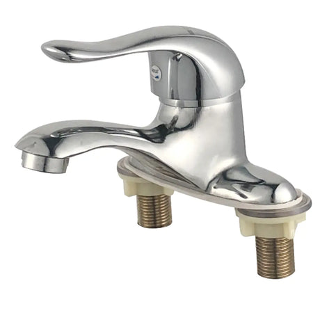 Chrome Metal Low Arc Vessel Sink Faucets with Handle Image - 2