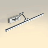 Chrome Modern Linear LED Swing Arm Vanity Lights Image - 3