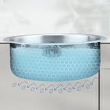 Circular Scratch Resistant Stainless Steel Drop-In Sink Image - 11