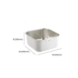 Circular Scratch Resistant Stainless Steel Drop-In Sink Image - 13