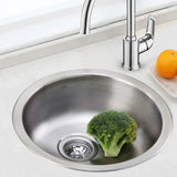 Circular Scratch Resistant Stainless Steel Drop-In Sink Image - 8