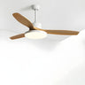 Classic 3 Wood Blade Remote Ceiling Fan with Light Image - 3