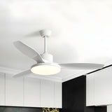 Classic 3 Wood Blade Remote Ceiling Fan with Light Image - 8