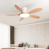 Classic 5 Blade Remote Control Ceiling Fan with Light Image - 14