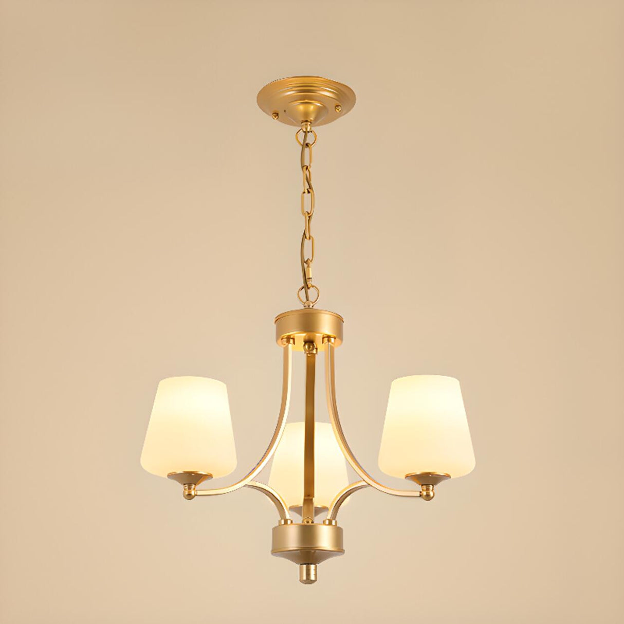 Classic Adjustable Height Bronze Branching Chandelier Image - 14