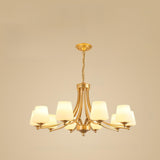 Classic Adjustable Height Bronze Branching Chandelier Image - 16