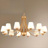 Classic Adjustable Height Bronze Branching Chandelier Image - 17