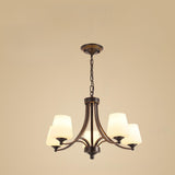 Classic Adjustable Height Bronze Branching Chandelier Image - 18