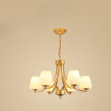 Classic Adjustable Height Bronze Branching Chandelier Image - 20