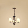 Classic Adjustable Height Bronze Branching Chandelier Image - 21