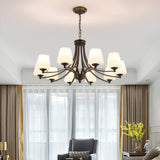 Classic Adjustable Height Bronze Branching Chandelier Image - 3