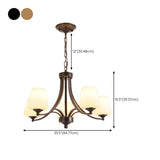 Classic Adjustable Height Bronze Branching Chandelier Image - 39