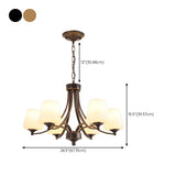 Classic Adjustable Height Bronze Branching Chandelier Image - 40