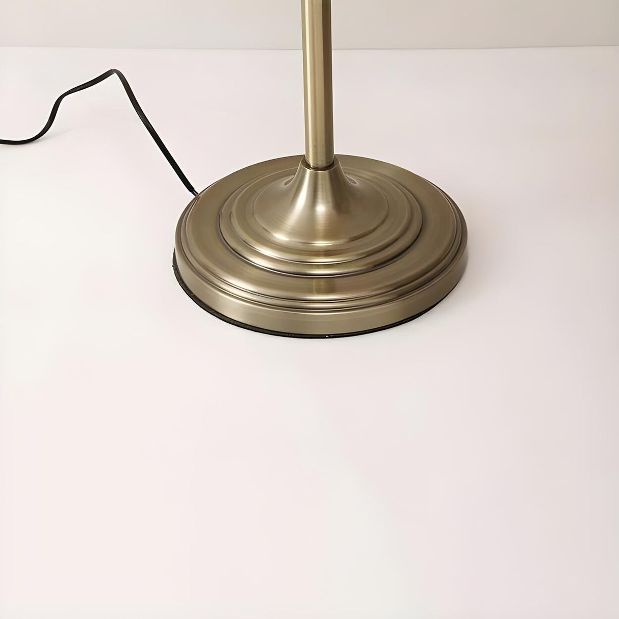 Classic Barrel Bedside Metal Side Table Floor Lamp Image - 10