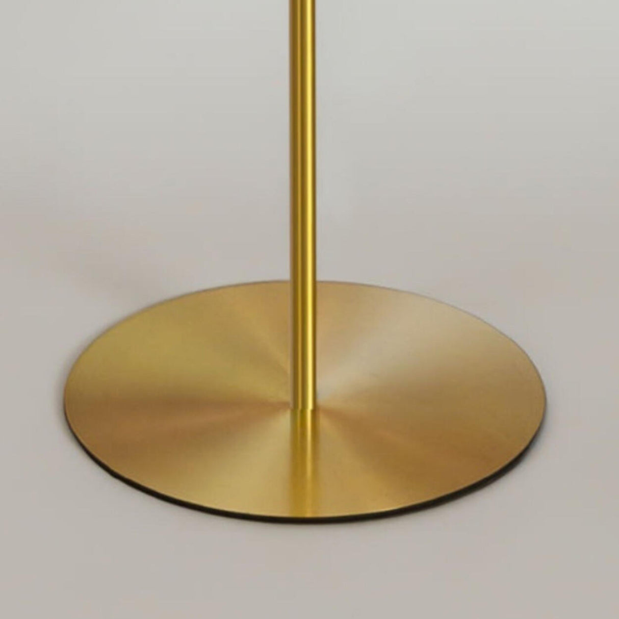 Classic Bedside Pleated Gold Metal Floor Lamp Image - 8