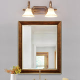 Classic Bell-Shaped Gold Multiple Lights Vanity Light Image - 5