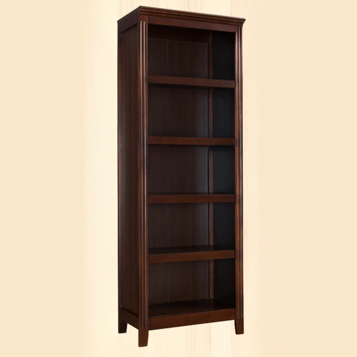 Classic Birch Closed Back Vertical Barrister Bookcase Image - 12