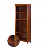 Classic Birch Closed Back Vertical Barrister Bookcase Image - 13