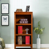 Classic Birch Closed Back Vertical Barrister Bookcase Image - 17